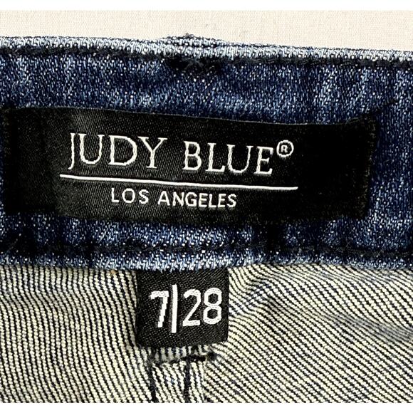 Judy Blue Mid Waist Relaxed Fit Denim Jeans 7/28 Stretch High Rise - Picture 3 of 10